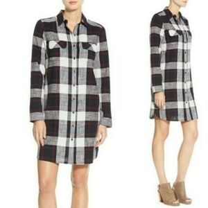 Caslon Plaid Shirt Dress Tunic Sz xs